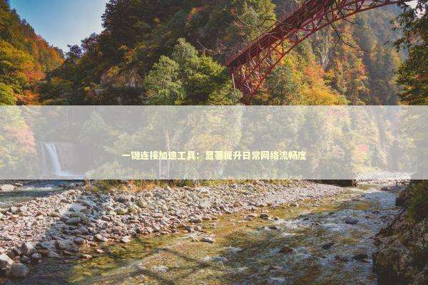 一键连接加速工具：显著提升日常网络流畅度 新闻